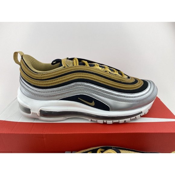 Nike Air Max 97 Metallic Gold Silver Women's Size 9 Sneakers Shoes - Picture 11 of 12